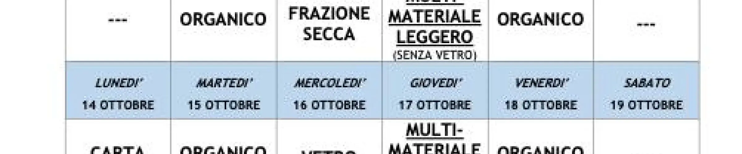raccolta ottobre
